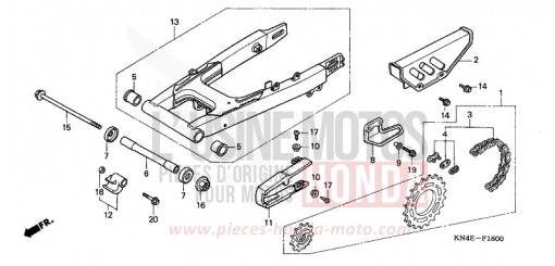 BRAS OSCILLANT XR100R1 de 2001